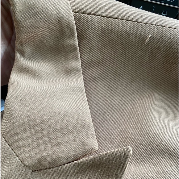 BANANA REPUBLIC Double-Breasted Blazer Captain’s Blazer Iced Latte - Picture 9 of 10